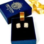 Luxury Cushion Shape Round Cluster Earrings