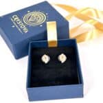 Eye-Shaped Stud Earrings